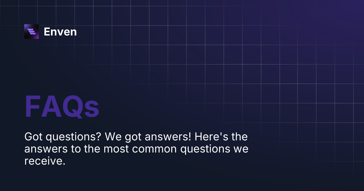 FAQs | Enven